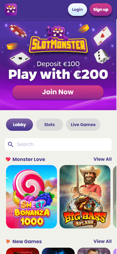 SlotMonster Casino Mobile screenshot